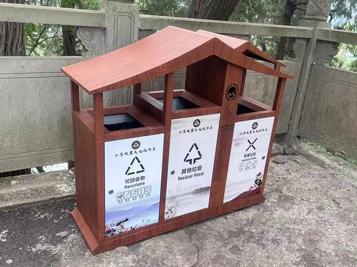 成都温江区不锈钢垃圾桶定做