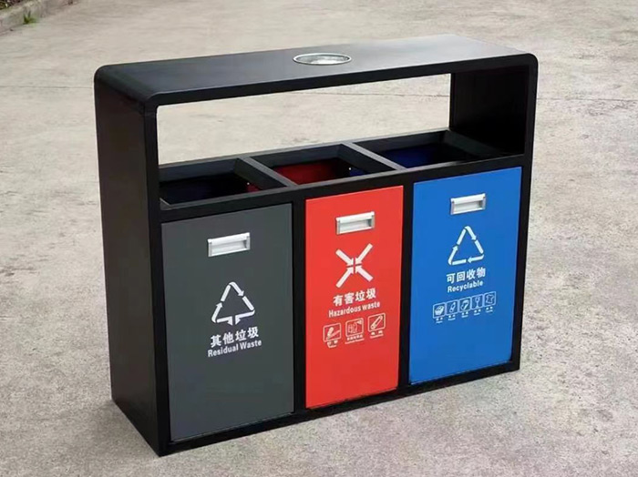 凉山古镇金属垃圾桶