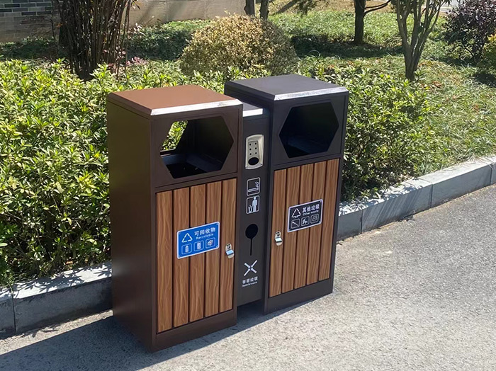 成都定制镀锌板垃圾桶