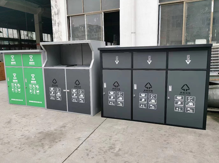 分类精准超实用，成都成华区分类垃圾桶生产厂家直供，垃圾分类落地见效