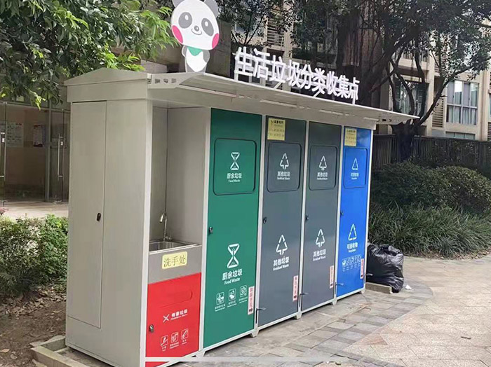 分类标识清晰，雅安分类垃圾桶源头厂家交付，社区垃圾分类更规范