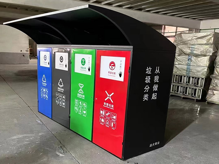 分类便捷获称赞，南充分类垃圾桶工厂直销，社区居民使用超满意